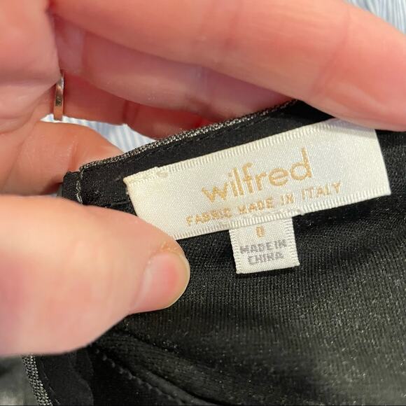 Wilfred Aritzia Grey Sleeveless Skater Mini Dress Womens 0 Babydoll Twee Fall - Picture 9 of 9